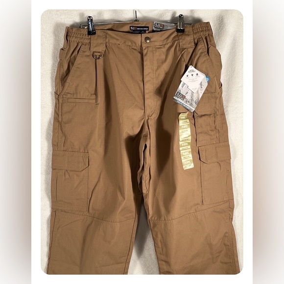 5.11 Tactical Pro series Pants. Tan in color. Size 38 waist 34 inseam - Picture 6 of 11